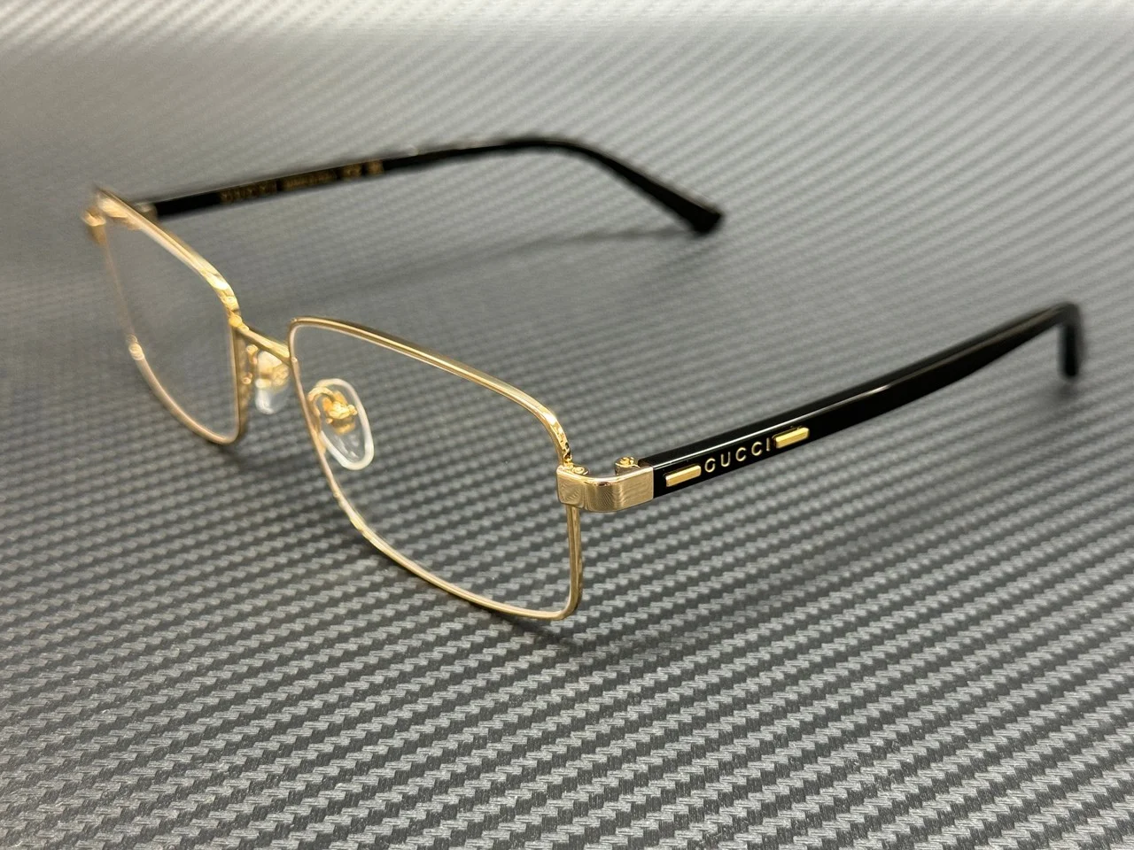 Cartier Gold Rimless Square Eyeglass Frames GL 232398 Metal Designer 3