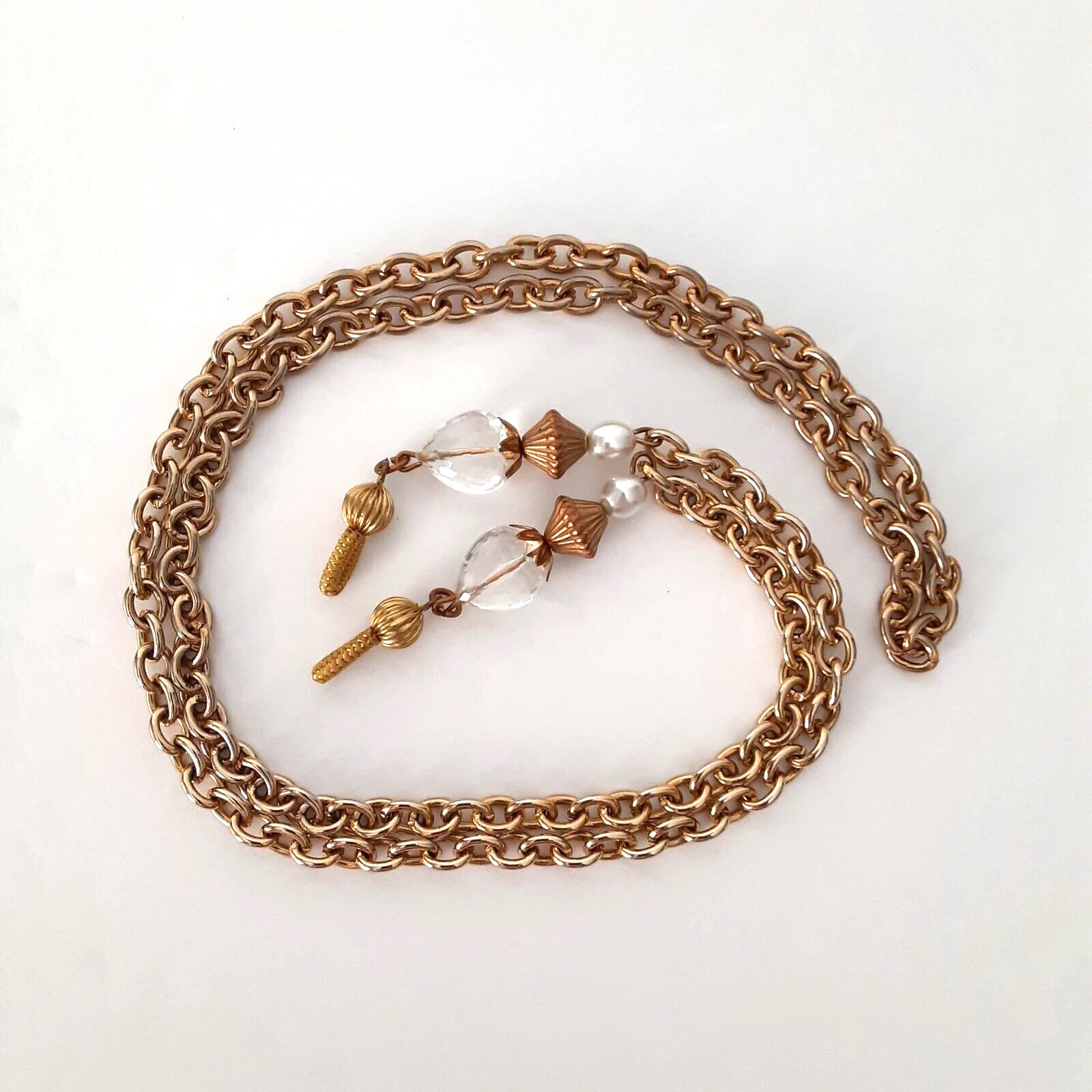 Eyeglasses Chain Holder ~ Glasses Sunglasses Lanyard Strap ~ Gold Tone