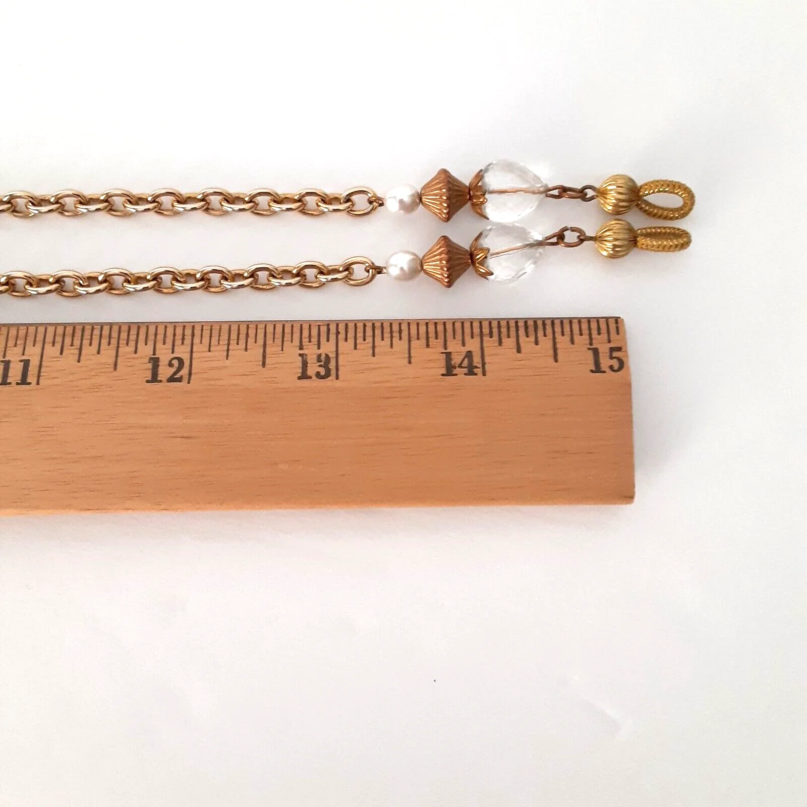 Eyeglasses Chain Holder ~ Glasses Sunglasses Lanyard Strap ~ Gold Tone 2