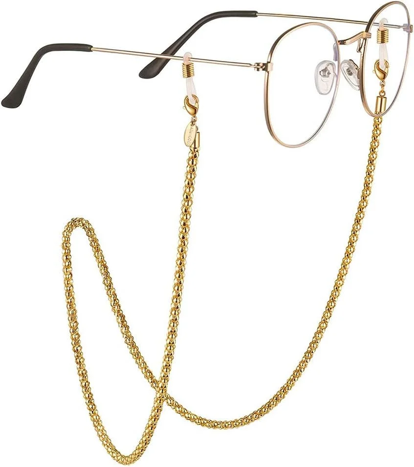 Glasses Chain, Eyeglass Strap for Women Sunglasses - 14K Gold Eyeglasses Chain,