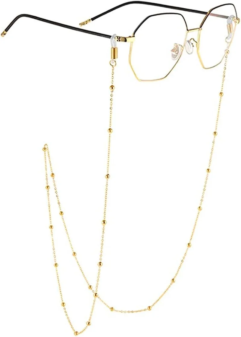 Glasses chain Gold Color Read Glasses Cord Lanyard Holder Neck Strap 4