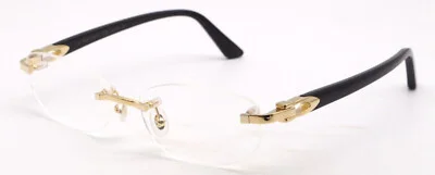 NEW Cartier CT0318o-001 Gold Black C Decor Eyeglasses