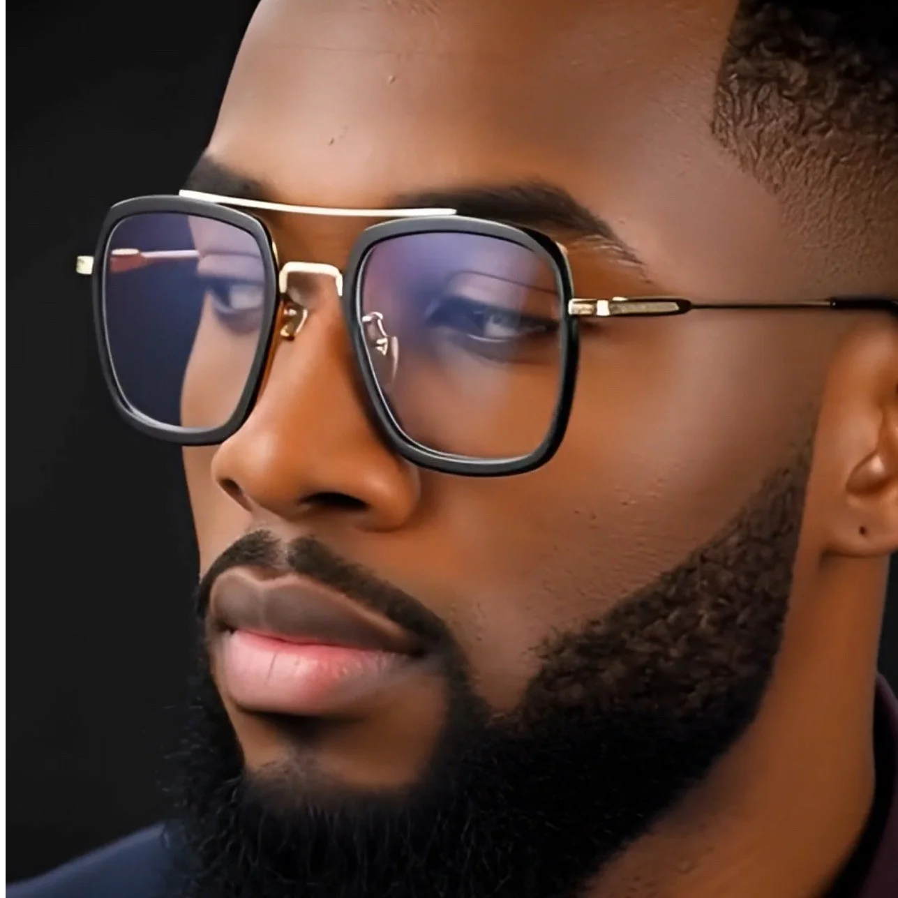 Square Glasses Men