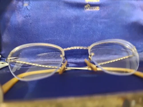Vintage Opticase SpectraPurse Mid Century Modern Gold Eyeglasses Case 4