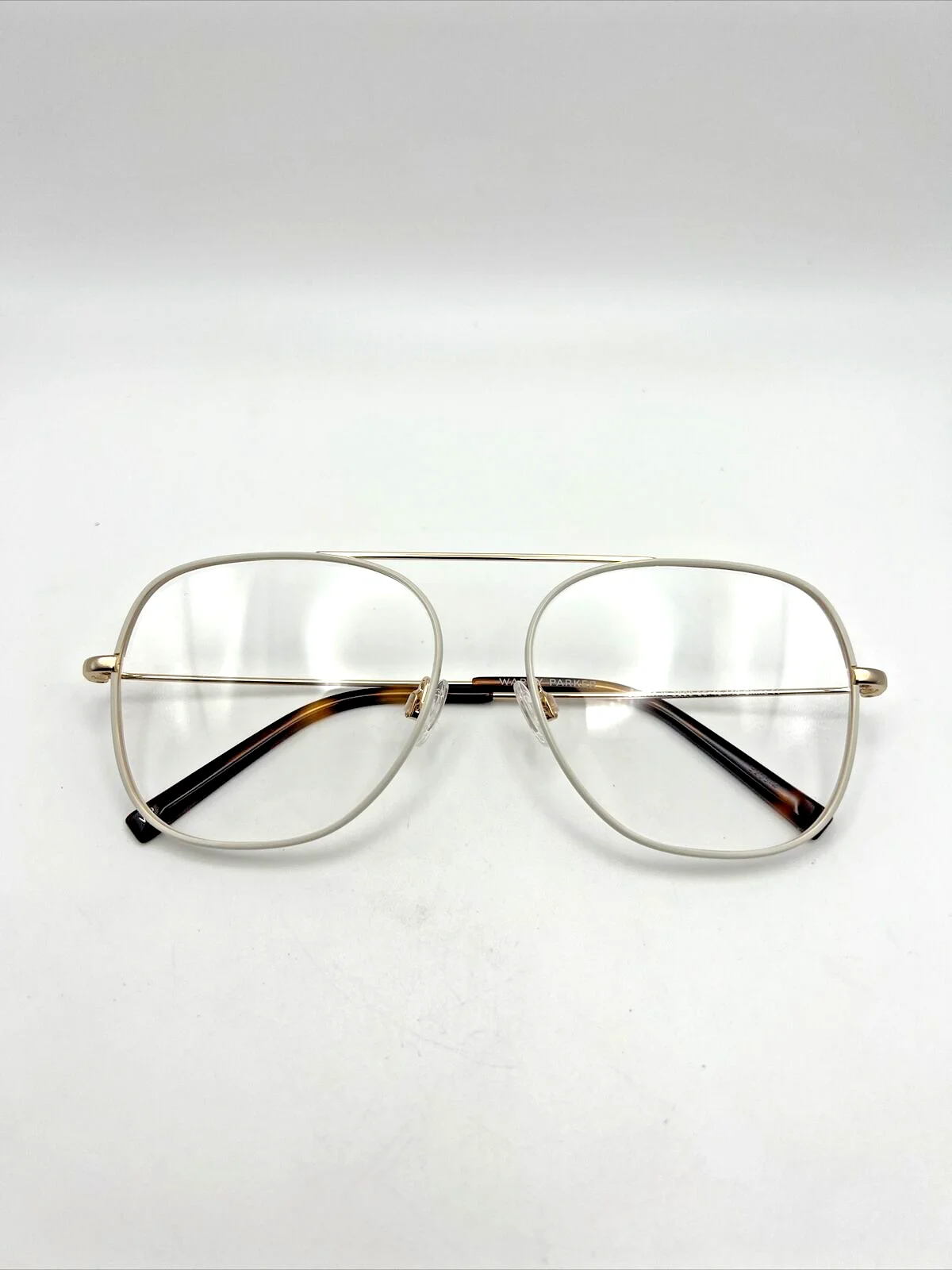 Warby Parker Lupita W 3899 Designer Eyeglasses Frames White Jade/Gold 56-16-140